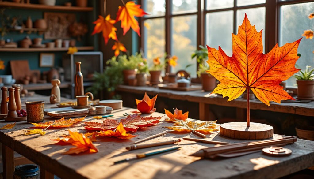 découvrez comment des créatrices audacieuses réinventent l'art du recyclage en transformant des feuilles mortes en décorations uniques et en mobilier contemporain. une initiative primée qui allie esthétisme, durabilité et créativité.