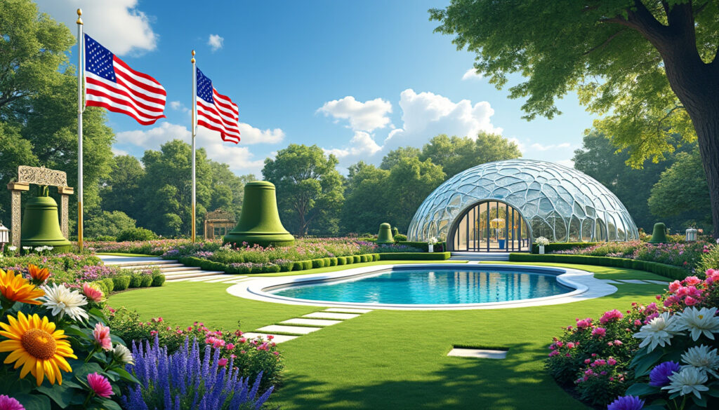découvrez les rénovations audacieuses de donald trump pour le jardin de la maison-blanche, incluant l'ajout de majestueux mâts et d'une élégante salle de bal, qui transforment cet espace emblématique en un lieu de célébration et de prestige.