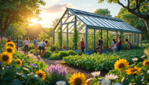 découvrez la nouvelle serre innovante du jardin partagé et éducatif, où la magie des premières plantations de tomates prend vie. un espace dédié à l'apprentissage et à la convivialité, propice à la culture durable et au partage des connaissances horticoles.