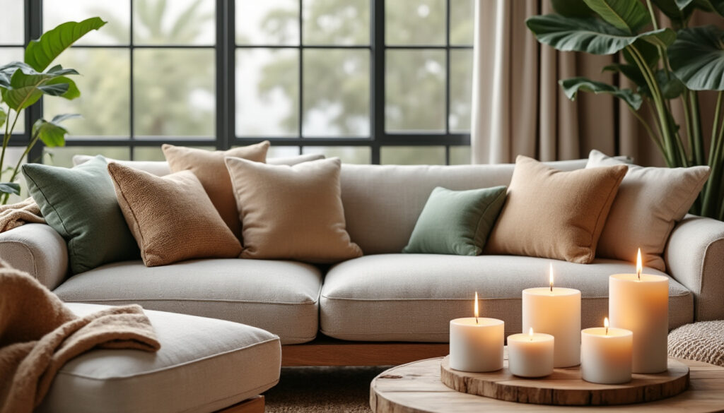 découvrez des conseils inspirants pour aménager un intérieur écoresponsable avec des coussins et bougies tendances. suivez les recommandations d'une association engagée pour allier esthétique et respect de l'environnement.