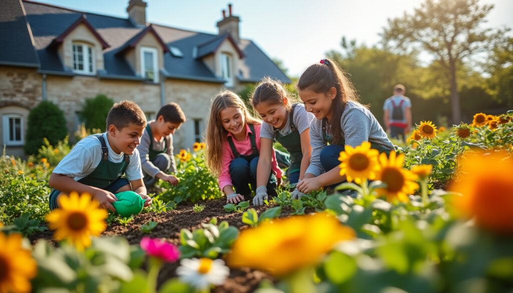 découvrez comment les élèves de clémence, à proximité de cholet, s'engagent activement dans le jardin partagé, alliant apprentissage, écologie et esprit communautaire.