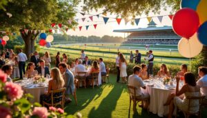 participez à une garden party inoubliable pour la fête nationale à l’hippodrome parislongchamp ! vivez un moment festif et musical avec trinix, dans le cadre exceptionnel d’un événement en plein air. ambiance conviviale, musique entraînante et célébration garantie le 14 juillet à paris.
