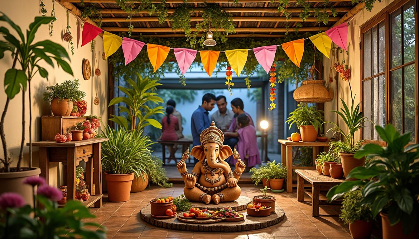 découvrez des idées de décoration éco-responsable pour célébrer ganesh chaturthi 2025, à adopter chez vous et dans votre communauté : astuces écologiques, diy, matériaux durables et respect de l'environnement pour une fête harmonieuse et responsable.