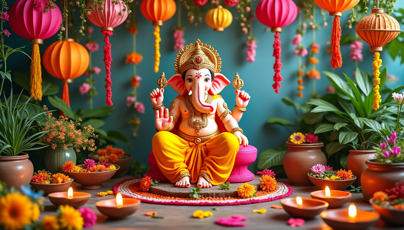 découvrez des idées de décorations diy écologiques et faciles pour célébrer ganesh chaturthi 2025 de façon joyeuse et durable. rendez votre fête respectueuse de l’environnement avec nos astuces créatives et simples à réaliser.