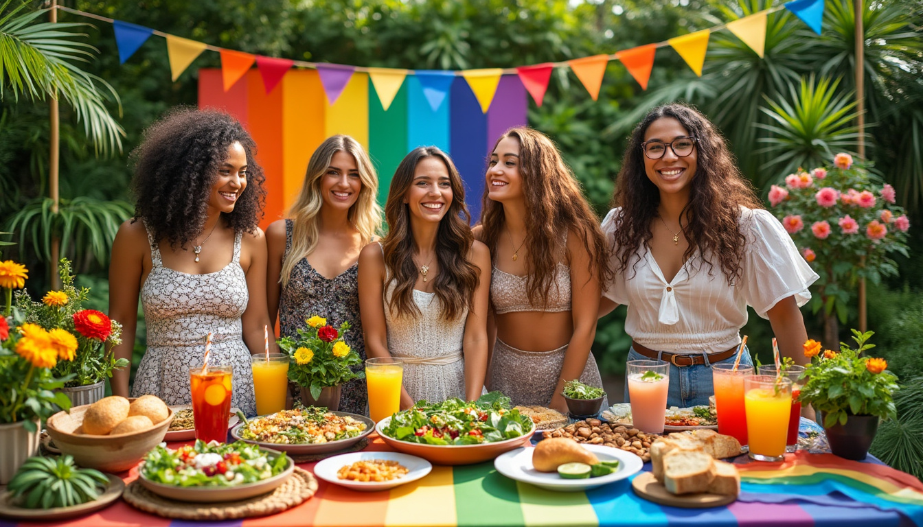 découvrez des idées écoresponsables pour organiser un pride party inoubliable : recettes savoureuses, boissons rafraîchissantes et décorations durables pour célébrer la fierté tout en préservant la planète !