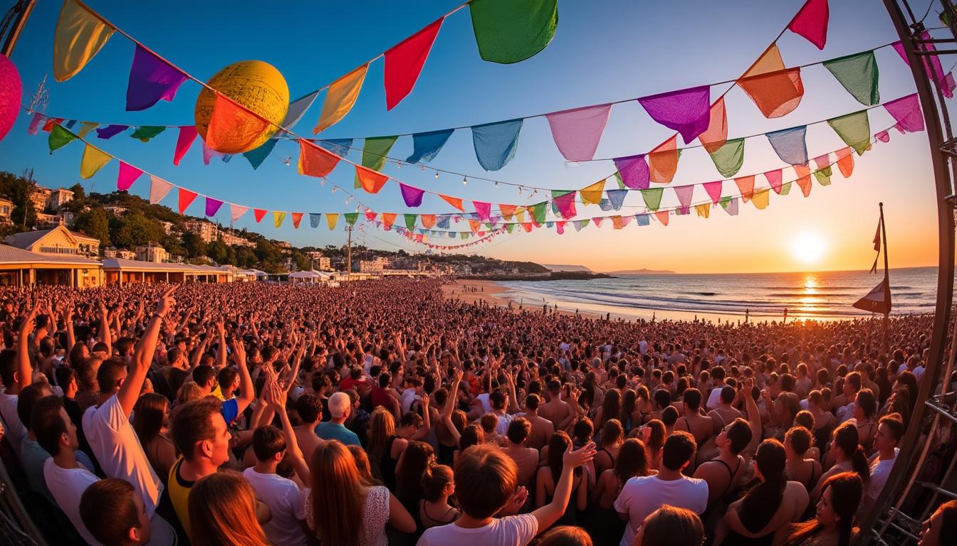 plongez dans l'ambiance festive du festival dinard d'été ! électro, gastronomie locale et animations uniques vous attendent face à la mer, avec près de 10 000 participants réunis pour un événement inoubliable à dinard.