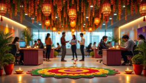 découvrez des idées créatives et inspirantes pour décorer votre bureau à l'occasion de diwali 2025. apportez une ambiance festive et lumineuse à votre espace de travail avec nos conseils déco!
