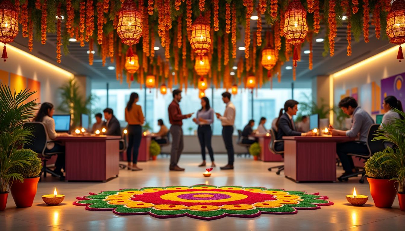 découvrez des idées créatives et inspirantes pour décorer votre bureau à l'occasion de diwali 2025. apportez une ambiance festive et lumineuse à votre espace de travail avec nos conseils déco!