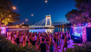 plongez dans l'ambiance unique d'une garden-party électro à l'ascenseur à bateaux d'arques : une soirée en plein air rythmée par des djs, des lumières et une atmosphère festive au bord de l'eau. ne manquez pas cet événement exceptionnel !