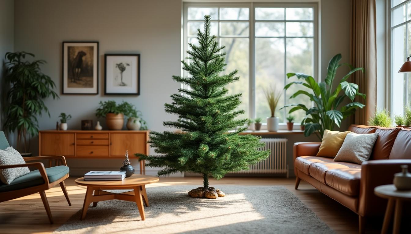 découvrez le retour du sapin naturel sans décor, une tradition authentique des années 50 qui renaît en 2025 pour célébrer les fêtes avec simplicité et retour aux origines.