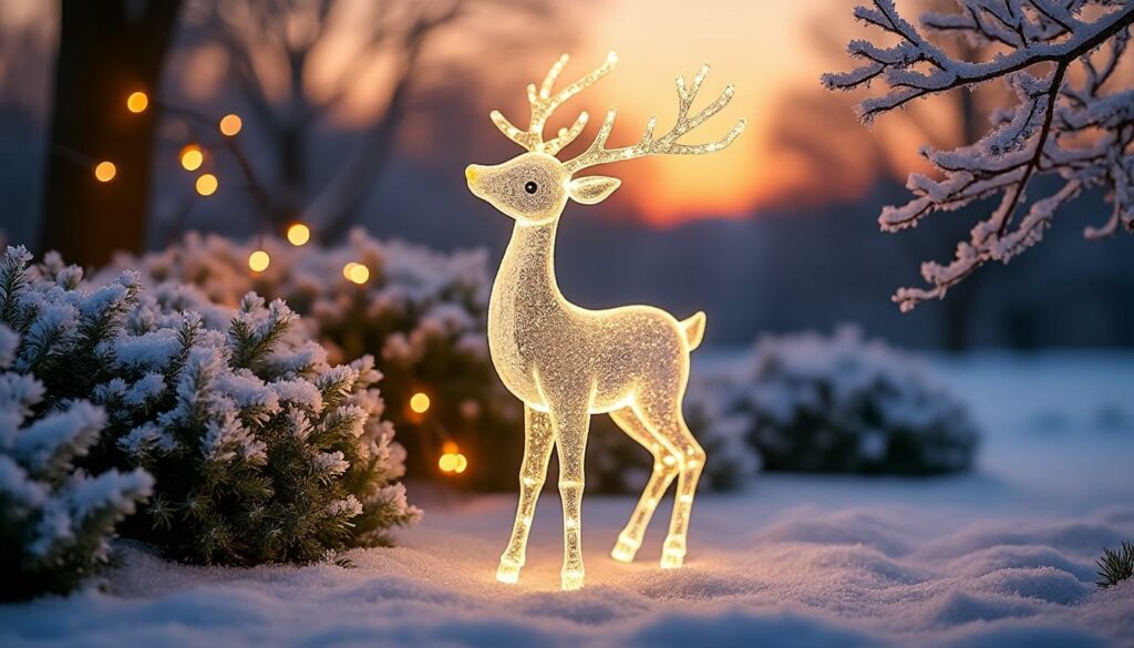 illuminez votre jardin cet hiver avec le renne lumineux à seulement 29,99 € chez maxi bazar. une décoration magique, abordable et parfaite pour créer une ambiance féerique.