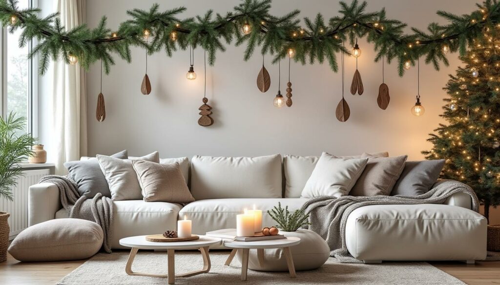 découvrez comment créer une décoration scandinave chaleureuse pour noël 2025 et transformer votre salon sans dépenser un centime grâce à nos astuces simples et économiques.