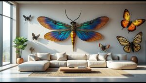 découvrez la tendance déco 2026 : les insectes d'ornement remplacent les plantes vertes pour habiller vos murs et apporter une touche originale et séduisante à tous les intérieurs.