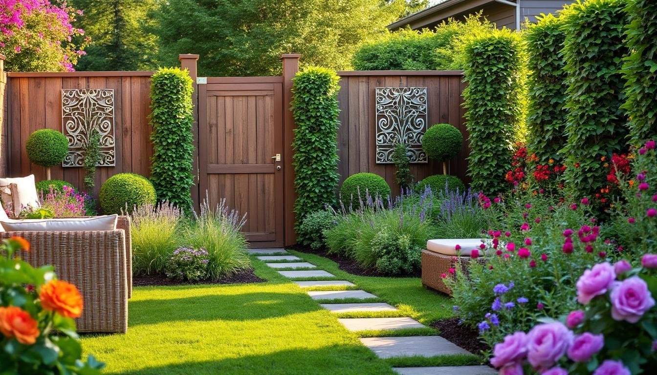 découvrez des idées ingénieuses de clôtures de jardin pour transformer votre espace extérieur en un lieu unique et accueillant. adoptez ces inspirations dès maintenant pour métamorphoser votre jardin avec style et créativité !