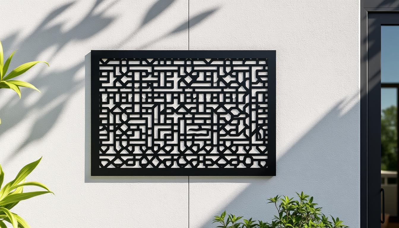 découvrez notre panneau déco en métal pour murs extérieurs, alliant design et robustesse, disponible dès 19 € chez gifi. embellissez votre espace extérieur avec style et à petit prix !