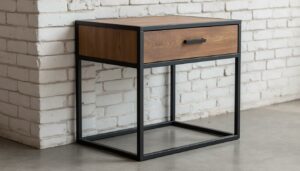 découvrez ce bout de canapé au style industriel, design et élégant, disponible chez mai pour moins de 40€. un meuble tendance à petit prix pour sublimer votre intérieur.