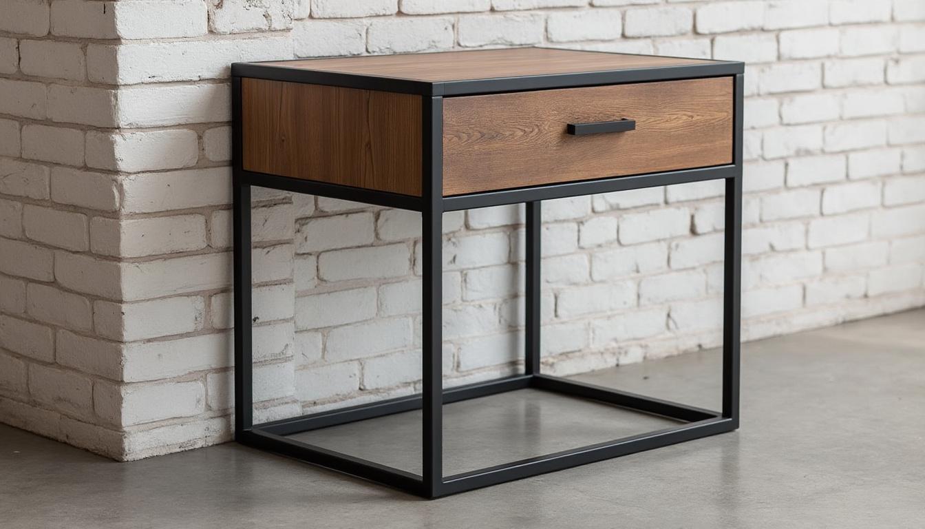 découvrez ce bout de canapé au style industriel, design et élégant, disponible chez mai pour moins de 40€. un meuble tendance à petit prix pour sublimer votre intérieur.