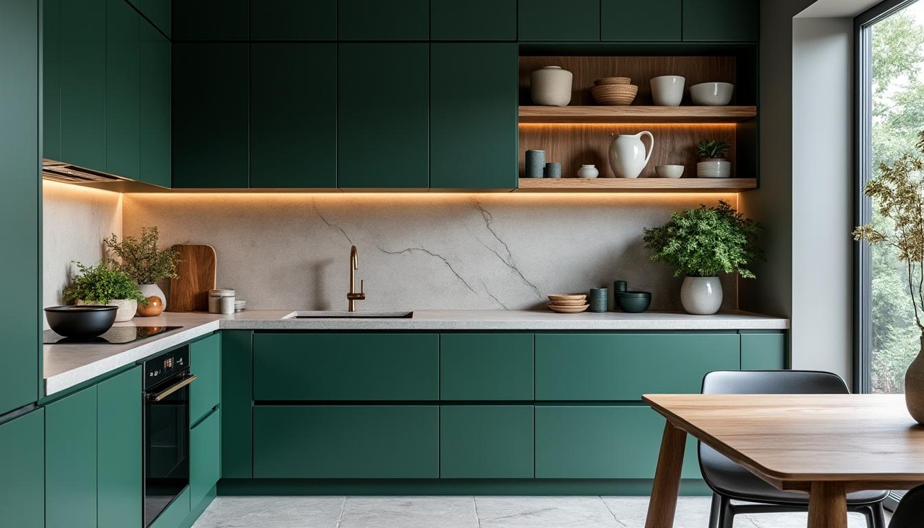 découvrez comment une teinte audacieuse transforme les cuisines élégantes, rompant avec les traditionnels blanc, noir et bois pour un style unique et moderne.