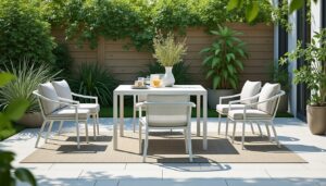 découvrez l'ensemble table et chaises de jardin prêt à l'emploi d'ikea : un mobilier sans entretien, design et abordable pour profiter pleinement de vos espaces extérieurs.