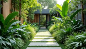 découvrez comment transformer un petit jardin de 20 m² en un espace verdoyant et spacieux grâce à une rangée de plantes astucieuse et bien pensée.