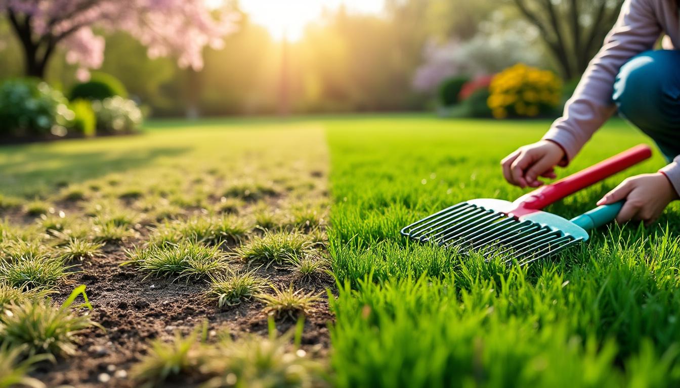 découvrez les 2 actions indispensables à effectuer avant le printemps pour revitaliser votre pelouse et lui redonner toute sa santé et sa beauté.