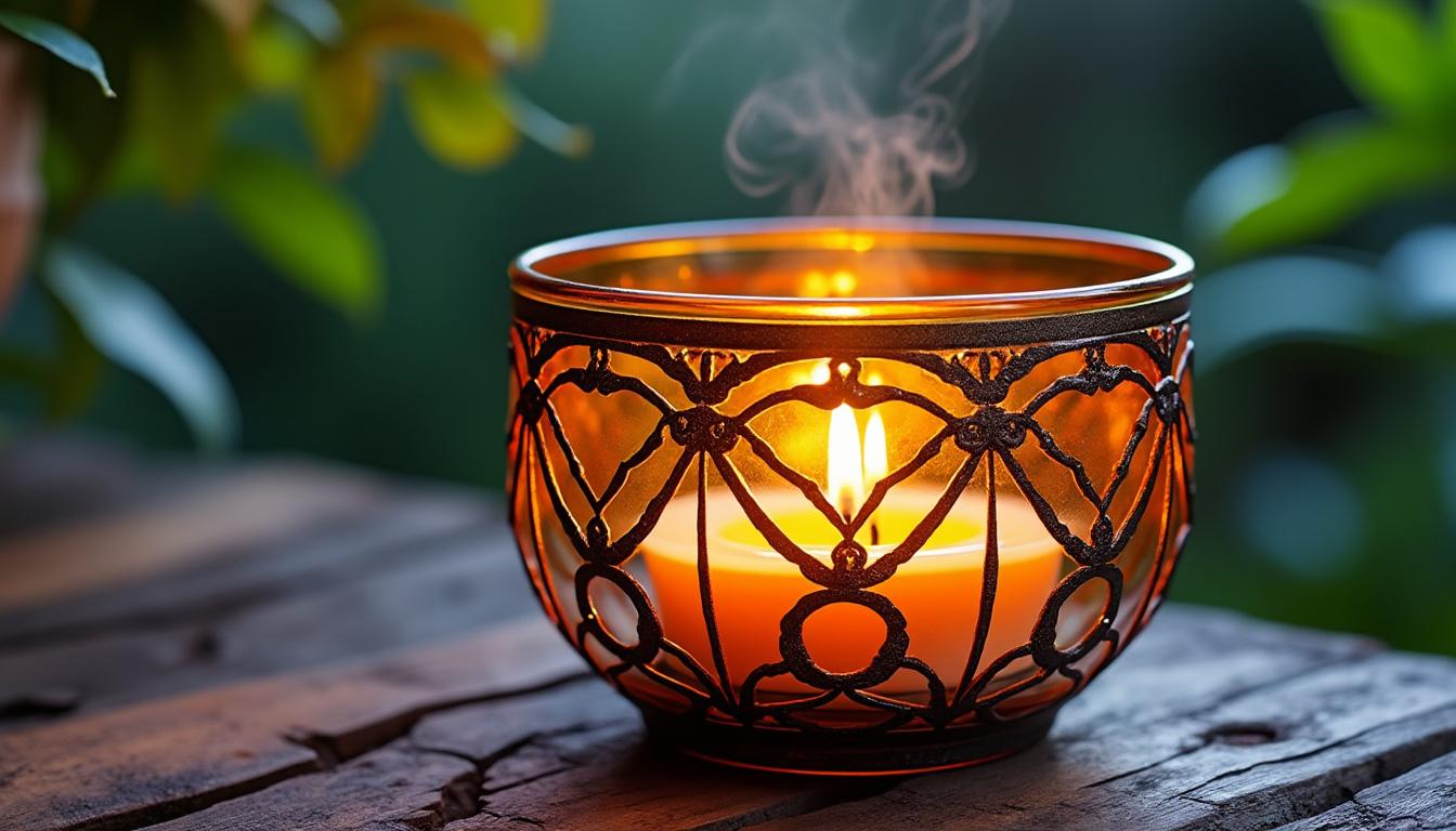 découvrez cette bougie action au look vintage qui élimine efficacement les moustiques tout en ajoutant une touche d'élégance à votre intérieur. un truc efficace pour des soirées sans nuisibles.