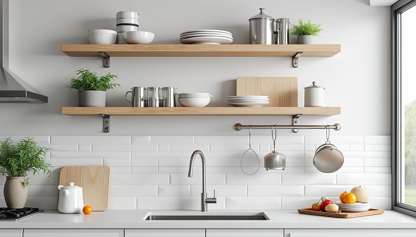 découvrez comment une étagère murale cuisine vous permet d'optimiser l'espace tout en apportant une touche de style et de modernité à votre intérieur.