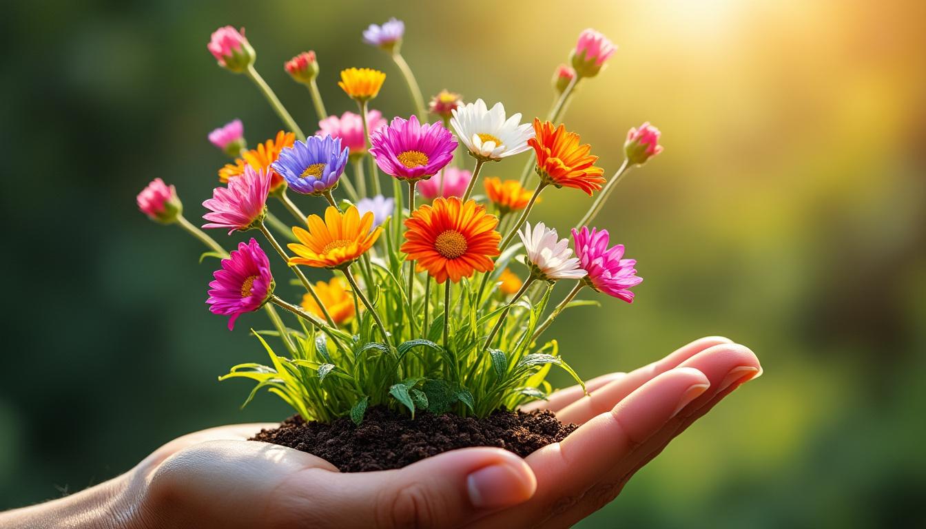 découvrez l'astuce incroyable qui fait jaillir des fleurs à une vitesse fulgurante à partir d'une simple poignée de graines. transformez votre jardin en un instant !