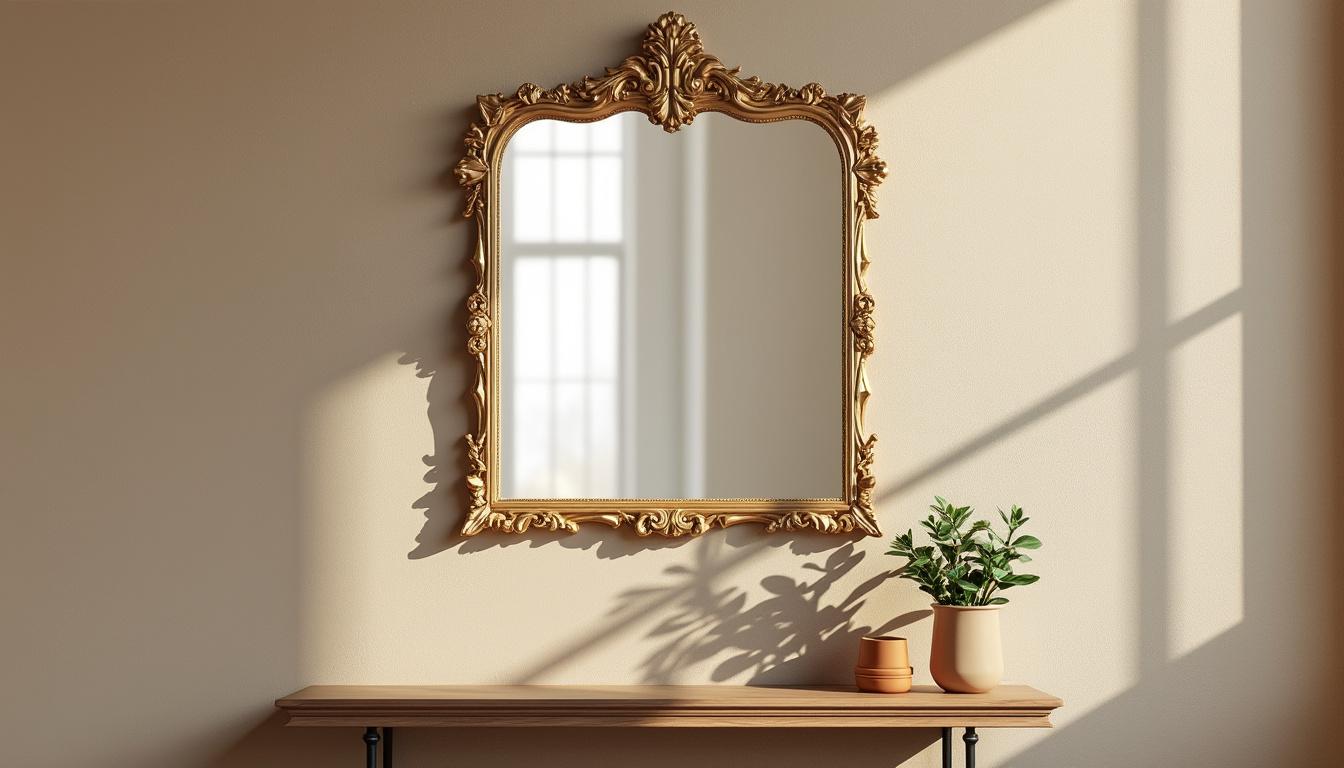 découvrez comment un miroir doré peut transformer votre intérieur en ajoutant une touche de luxe et d'élégance sans dépasser votre budget.