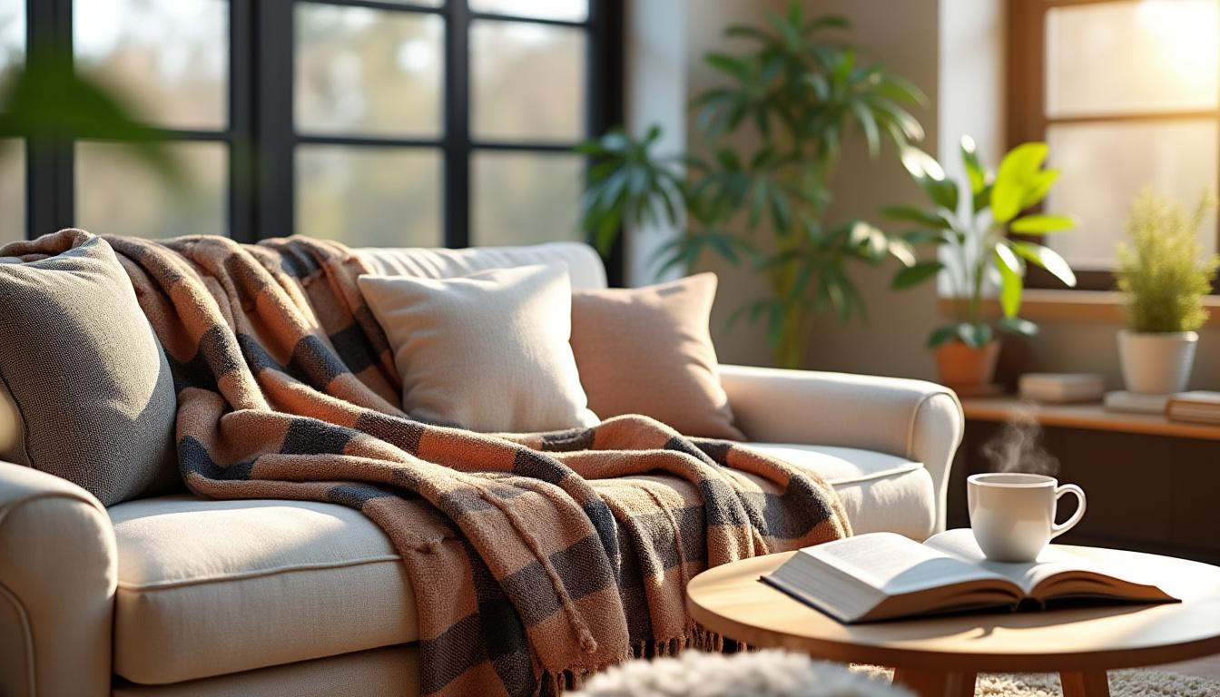 découvrez notre guide ultime pour choisir le plaid canapé idéal et transformer votre salon en un espace cosy, chaleureux et confortable.