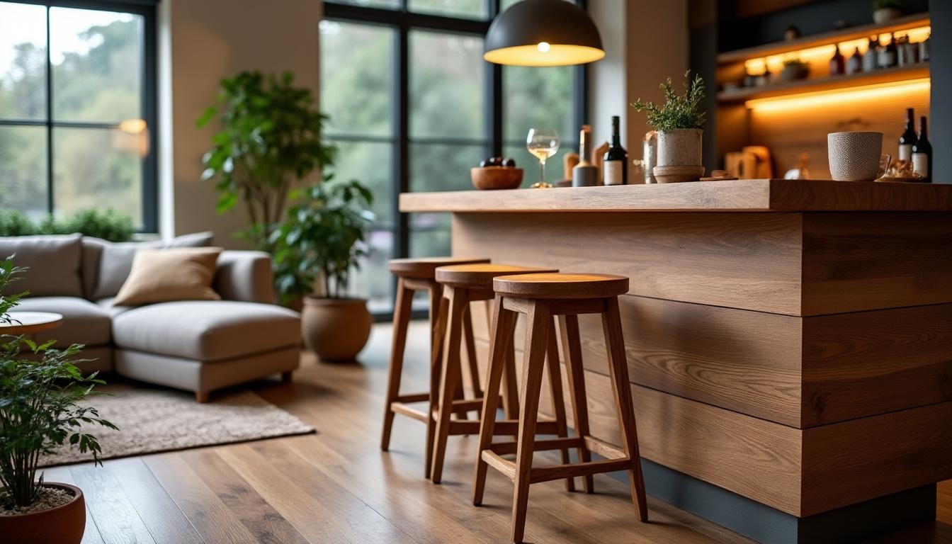 découvrez comment ce meuble chaleureux remplace les tabourets de bar et transforme radicalement votre intérieur pour un espace convivial et élégant.