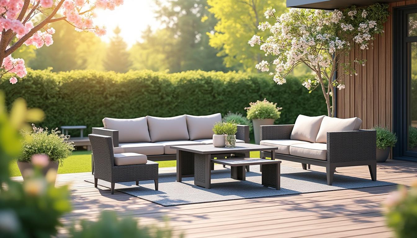 aménagez votre terrasse ce printemps avec un salon de jardin 4 places gifi à seulement 60 euros. profitez d'un espace convivial et confortable pour vos moments en plein air.