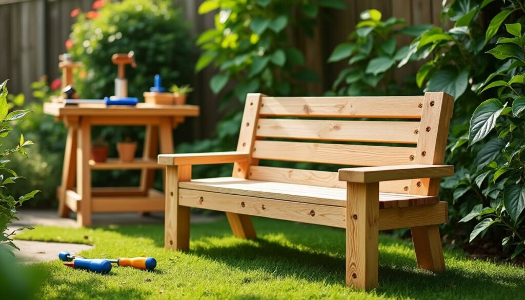 apprenez à construire un banc de jardin solide et économique grâce à une méthode simple et efficace. dites adieu aux meubles coûteux et profitez d'un mobilier durable fait maison.