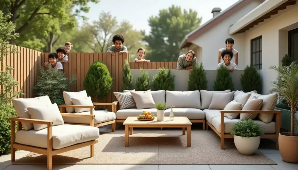 découvrez comment j'ai discrètement installé un salon de jardin duo sur ma terrasse sans révéler ni le prix ni la marque, et la réaction surprenante de mes voisins face à ce choix élégant et intimiste.