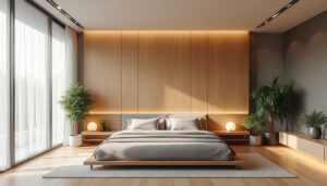 découvrez comment remplacer une tête de lit par un panneau japonais peut transformer votre chambre, en gagnant à la fois en espace et en élégance grâce à ce design épuré et moderne.