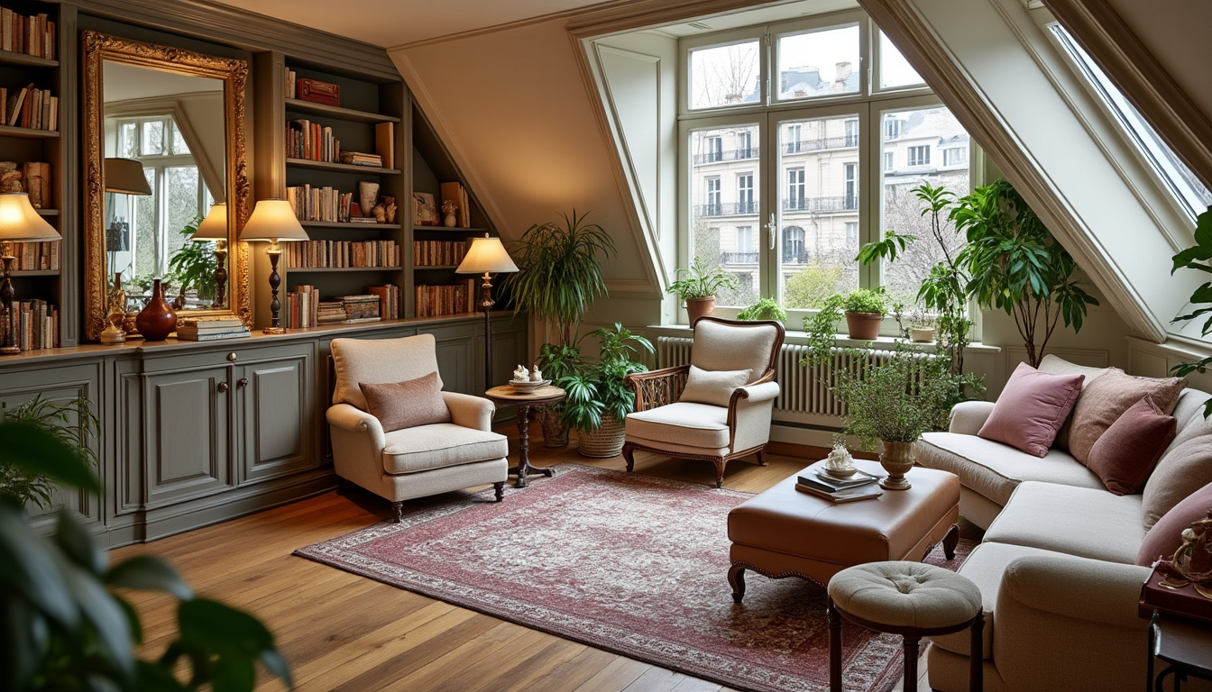 découvrez l'appartement parisien de laury thilleman, un refuge mansardé alliant charme cosy et élégance raffinée, où confort et style se rencontrent dans un cadre somptueux.