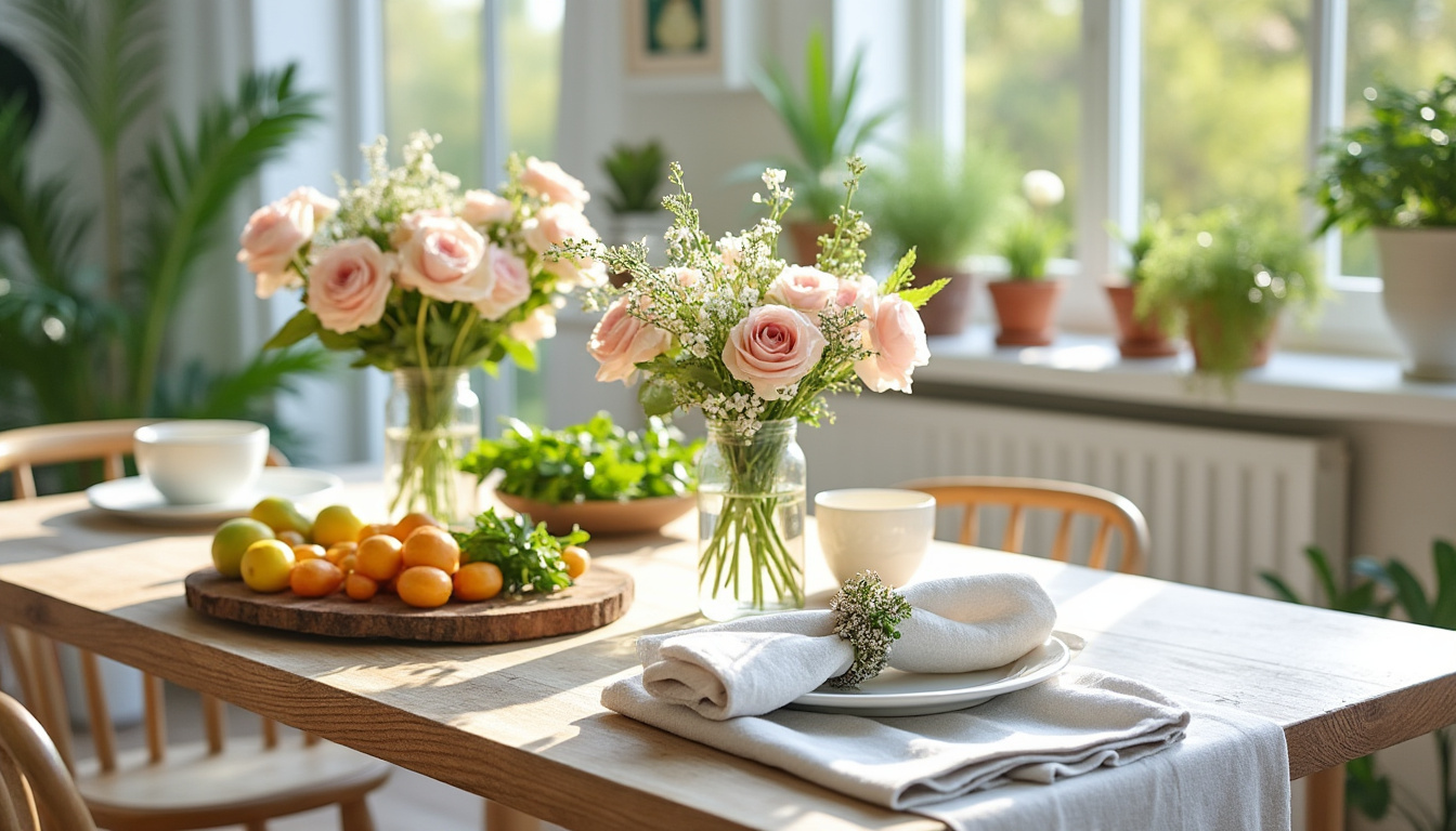 découvrez 4 astuces simples et élégantes pour décorer votre table au printemps et créer une ambiance chaleureuse et raffinée.