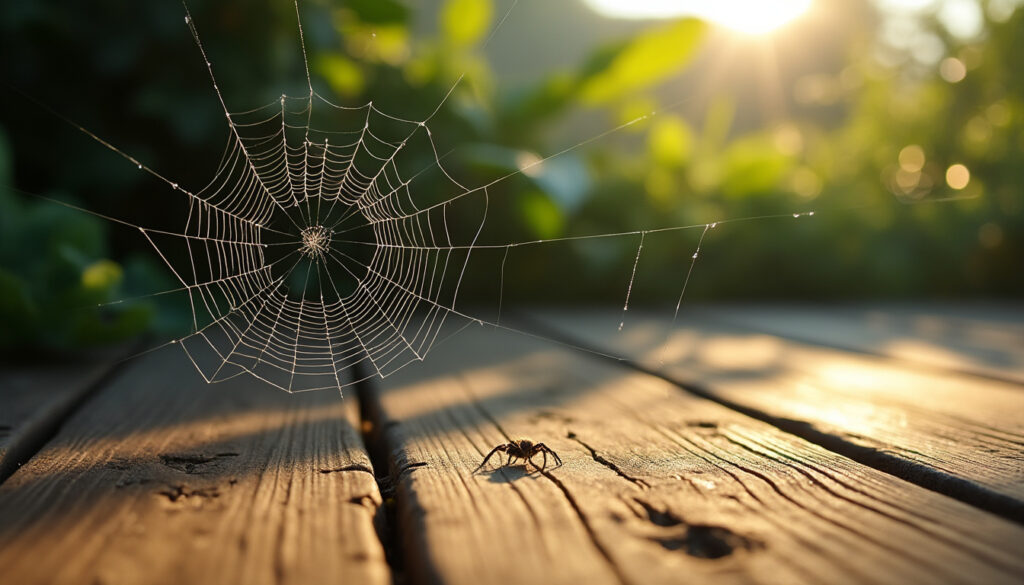 chaque matin, vous nettoyez la toile d'une araignée sur votre terrasse ? découvrez ce que cette araignée révèle sur l'état de votre espace extérieur et comment interpréter sa présence pour mieux entretenir votre terrasse.