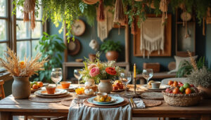 découvrez la tendance bohème qui révolutionne vos repas en remplaçant les sets de table traditionnels, pour une ambiance chaleureuse et personnalisée sans dépenser un sou.